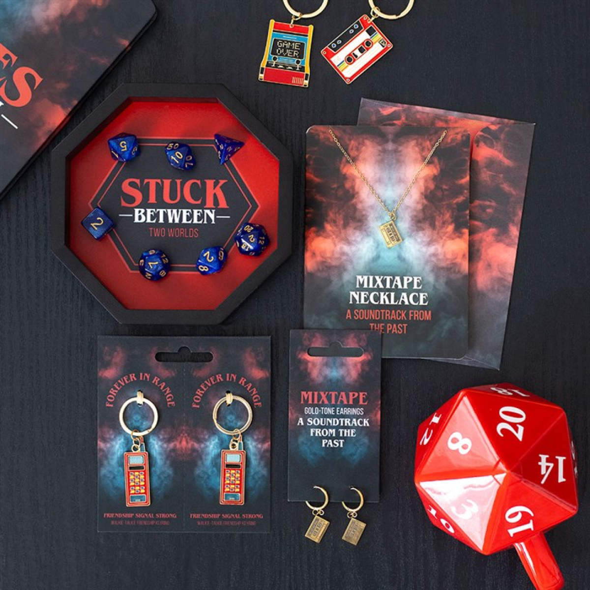 Stranger Things-Inspired Mixtape Dangle Earrings