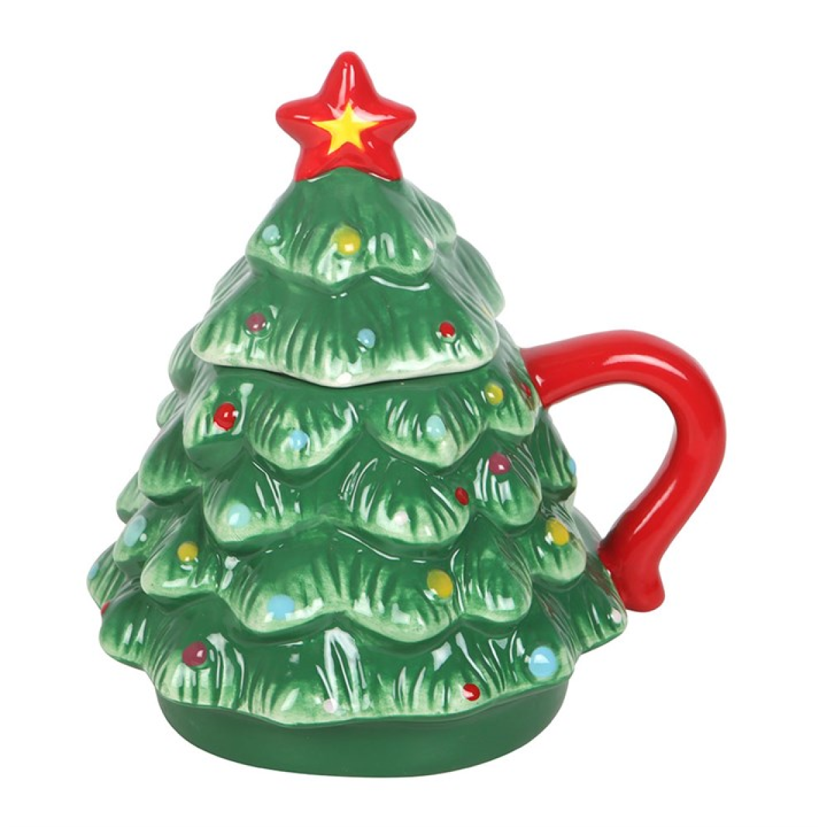 'Nostalgic Christmas' Tree-Shaped Mug