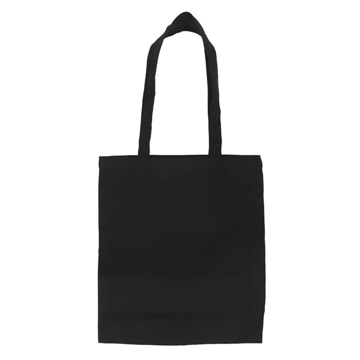 Good Witch Social Club black tote bag with pink detailing and detachable Good Witch pin. Reverse view.