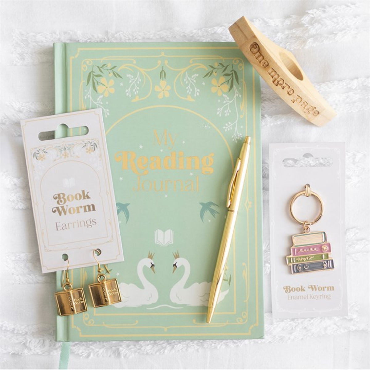 'Book Worm' Dangly Earrings