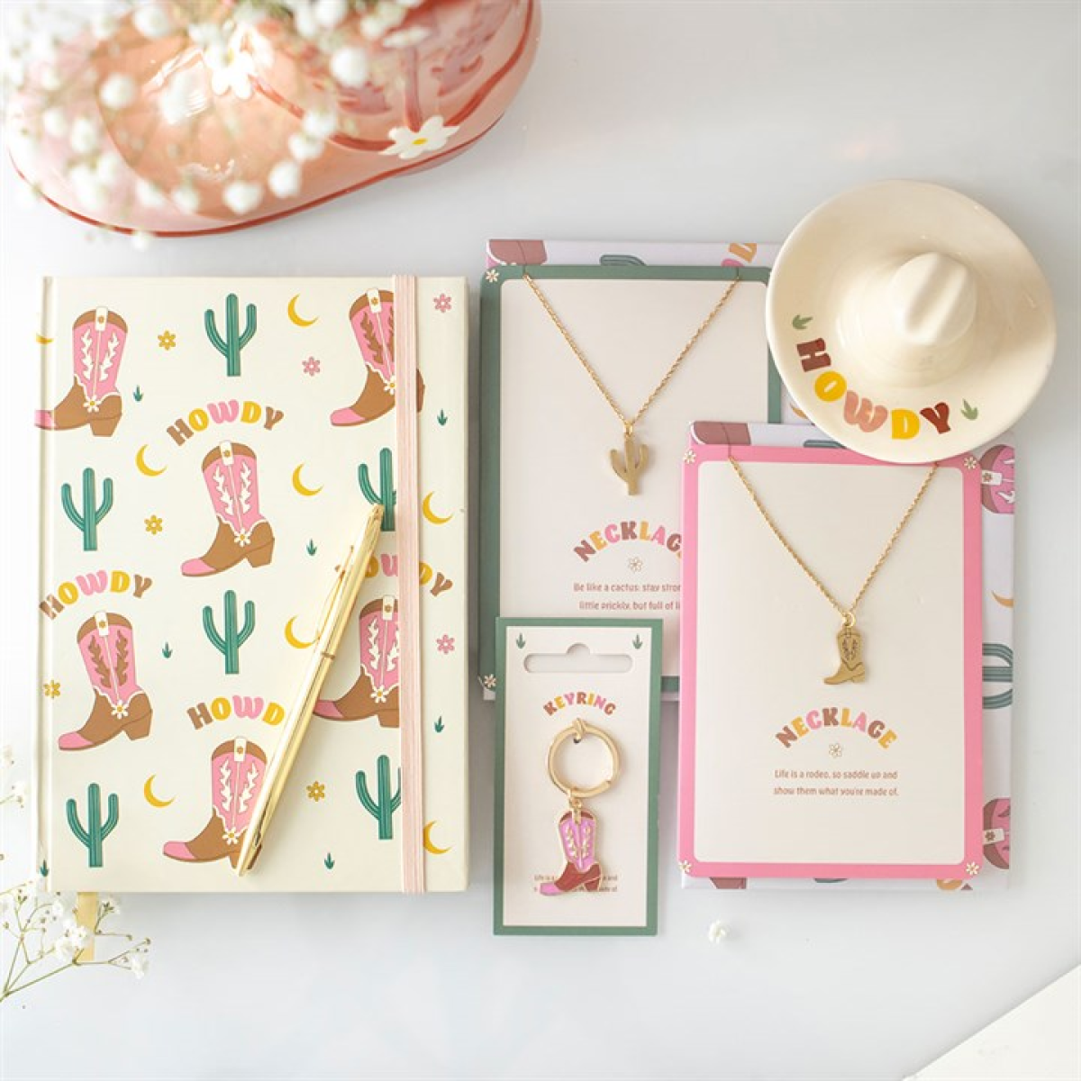 Cowboy Boot A5 Notebook + Sticker Sheet