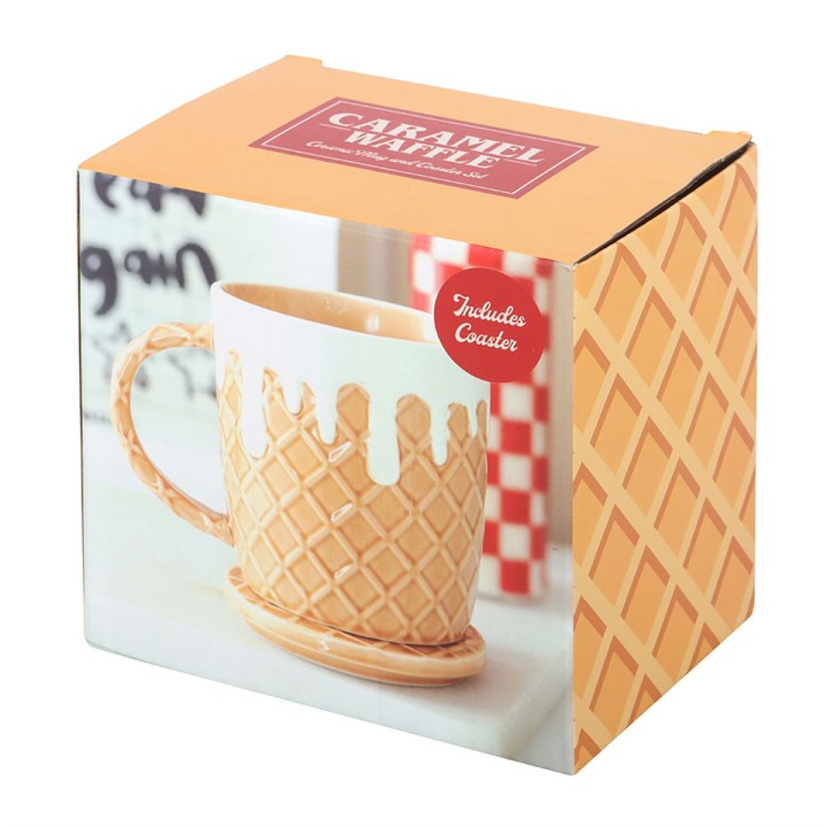 'Waffle' Mug and Coaster Set