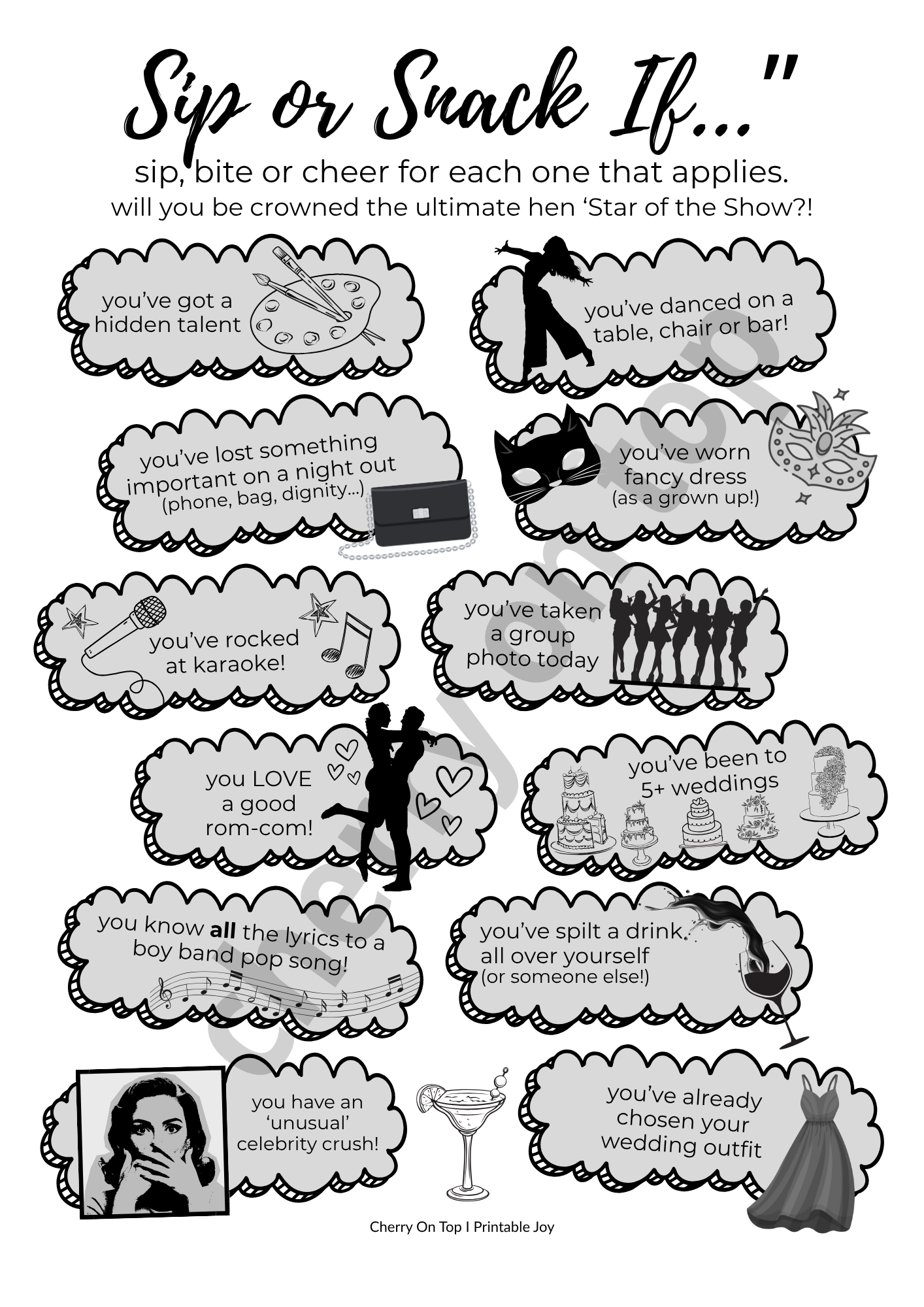 ULTIMATE Hen Party Bundle I Classy & Cheeky Editions + 2 bonus games I Instant Download