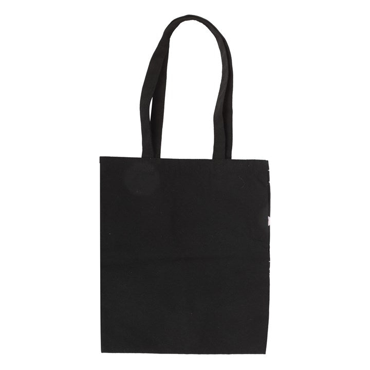 Modern mystic tote canvas shopper bag. Reverse view.