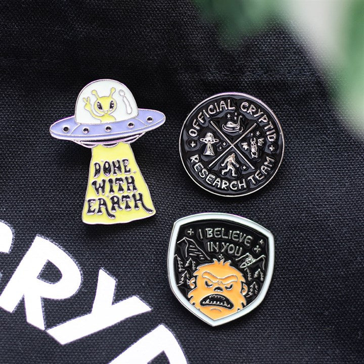 Cryptid Research Team Enamel Pin