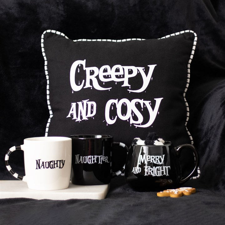 'Merry and Fright' Mug and Socks Gift Set