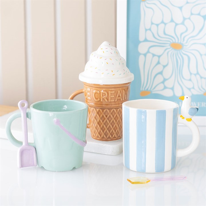 Ice Cream Cone Lidded Mug