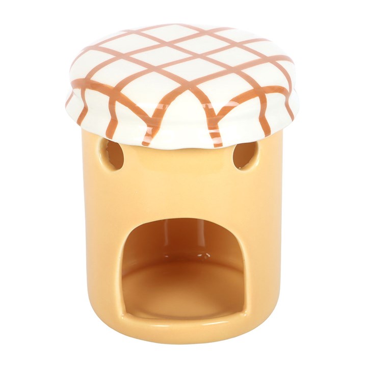 Kawaii style ceramic peanut butter wax melter and oil burner.