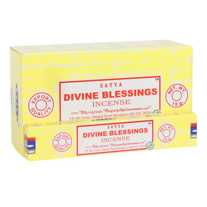 Satya Divine Blessings Incense Sticks ~ 12 Packs