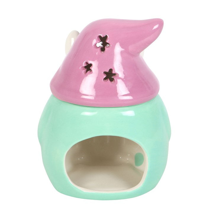 Easter Bunny inspired scandi gonk wax melter and oil burner, complete with removable hat, bunny ears and easter egg.
