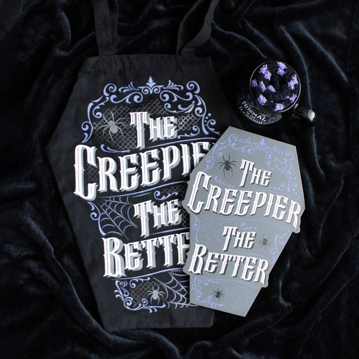 'The Creepier the Better' Coffin-Shaped Tote Bag