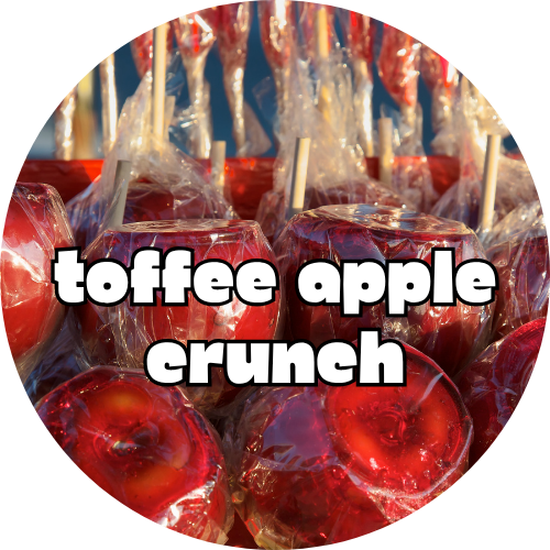 Toffee Apple Scented Coconut Wax Melt Label