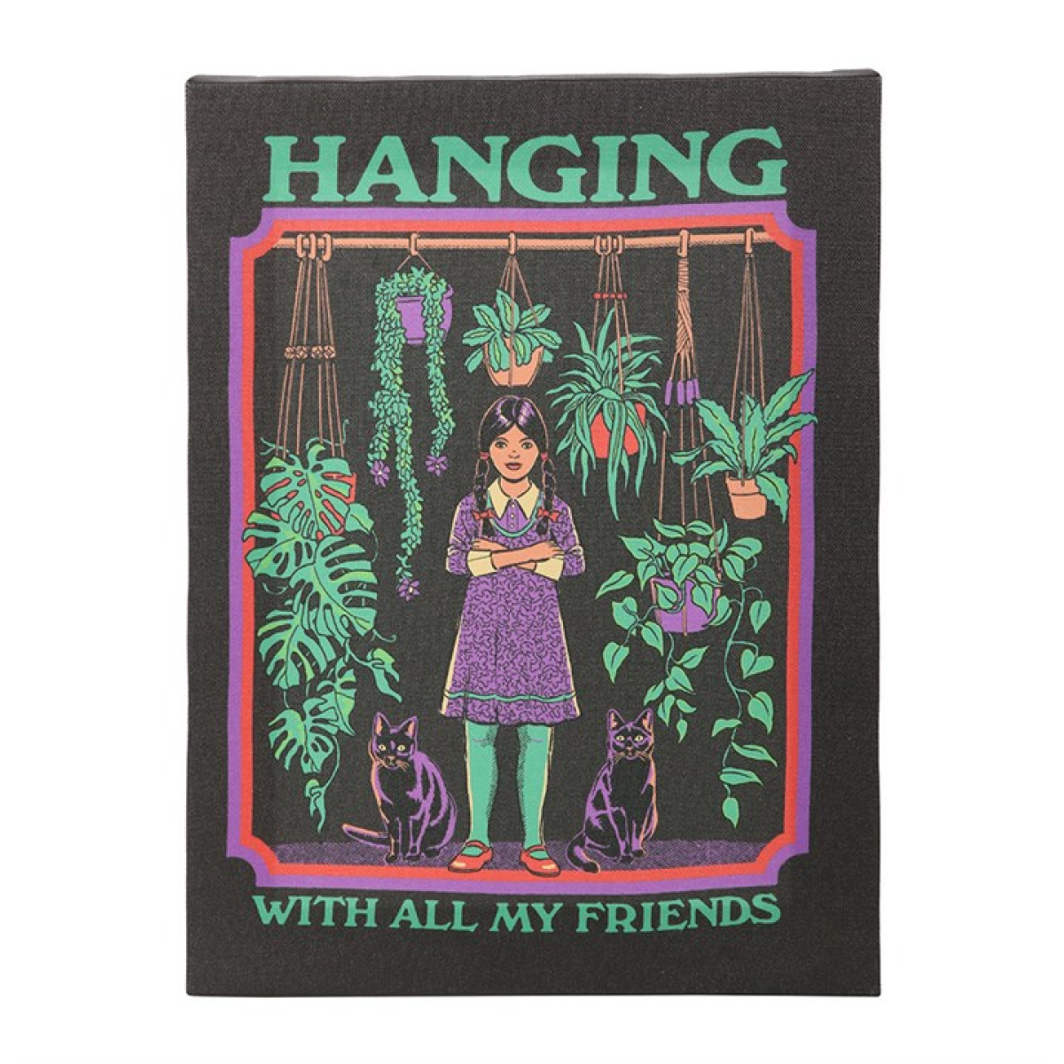 'Hanging With All My Friends' Canvas Plaque ~ Steven Rhodes