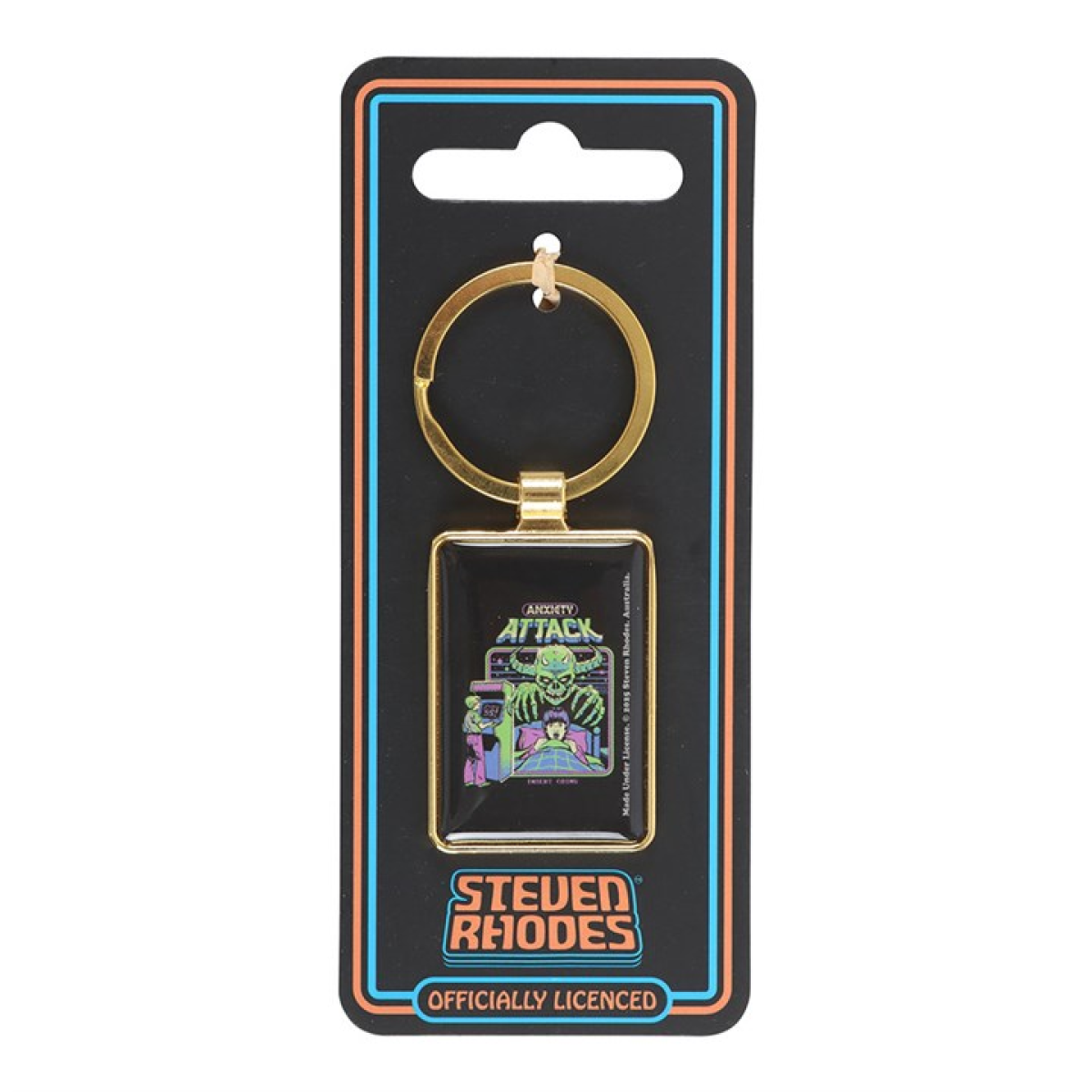 'Anxiety Attack' Keyring ~ Steven Rhodes
