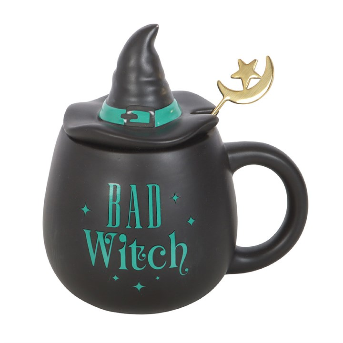 Wicked-Inspired 'Bad Witch' Lidded Mug with Spoon