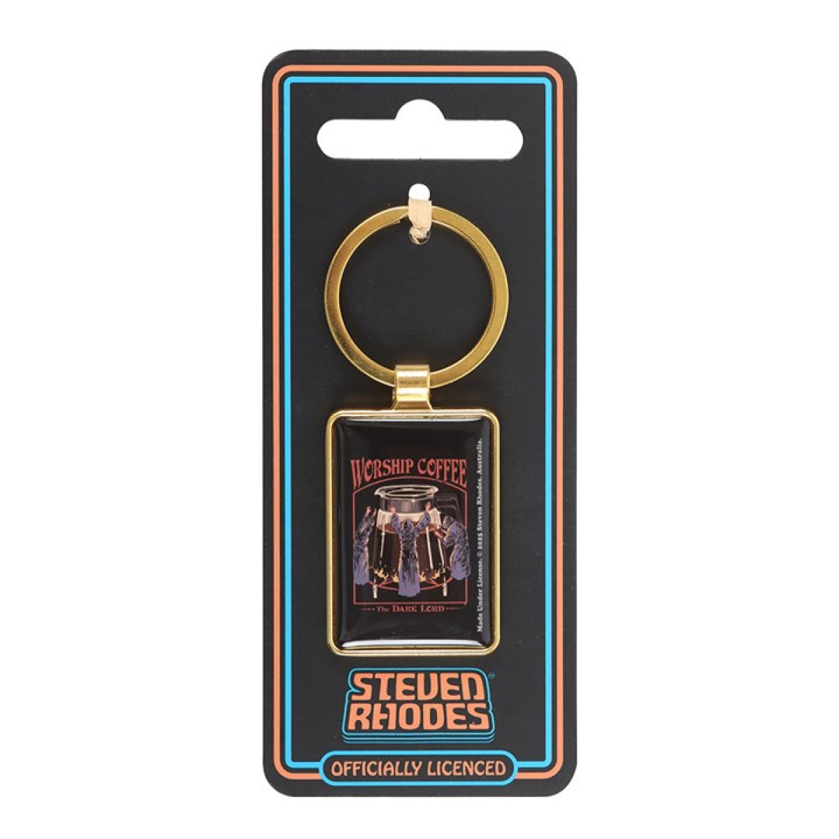 'Worship Coffee' Keyring ~ Steven Rhodes