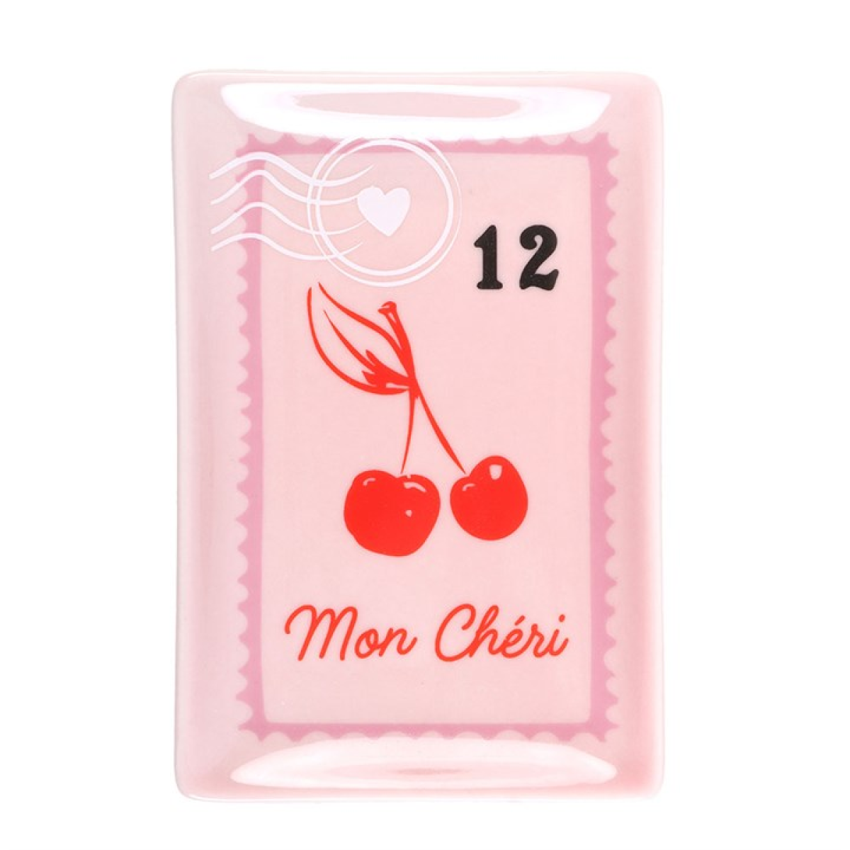 'Cherry Postage Stamp' Trinket Dish