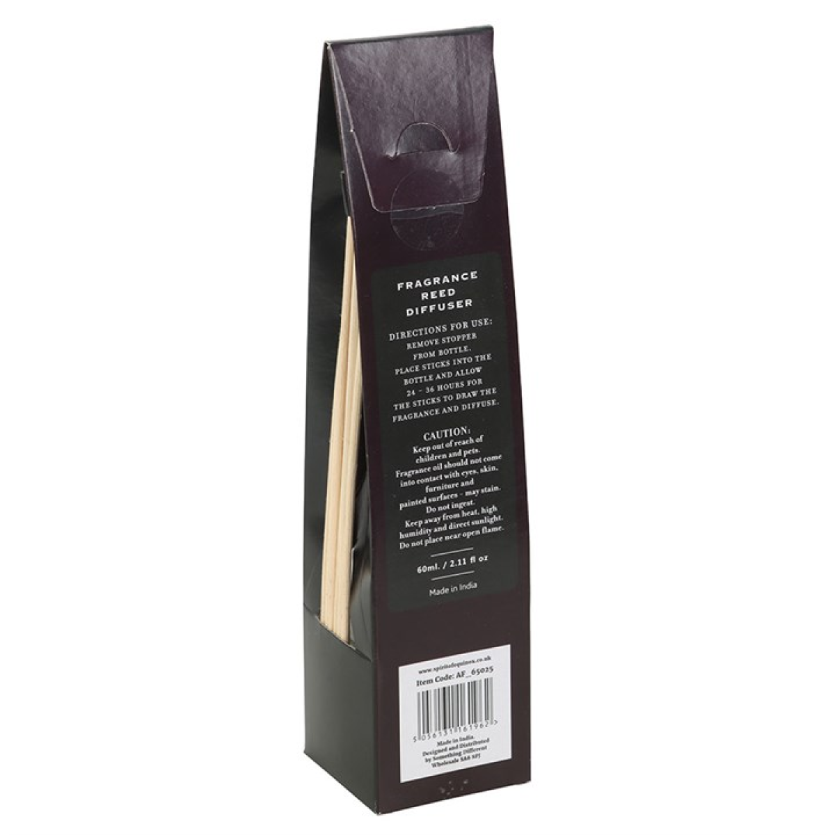 Run Away Vampire reed diffuser gift set. Complete with glass bottle, fragrance reeds and sandalwood fragrance oil.