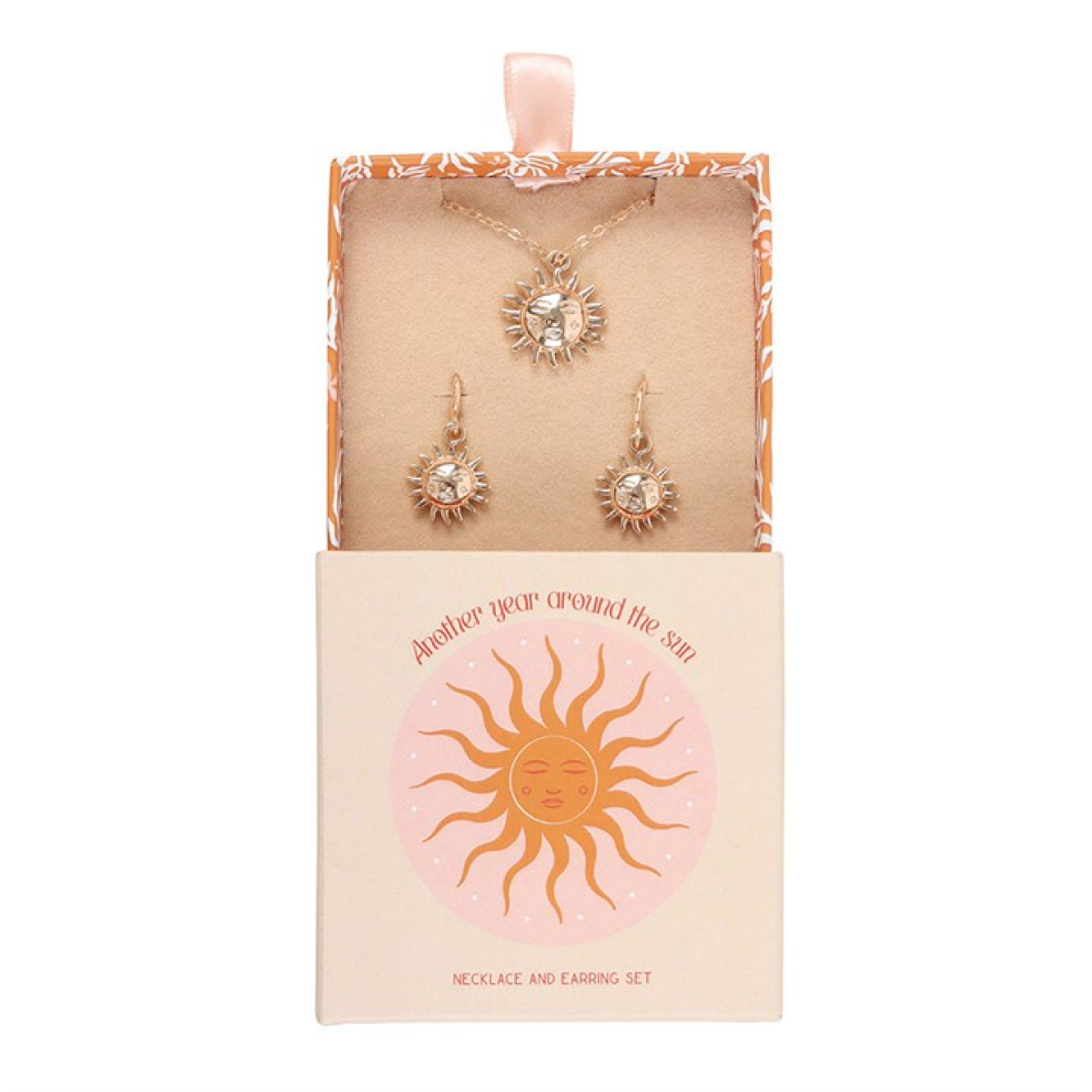 Sun Earring and Necklace Gift Set