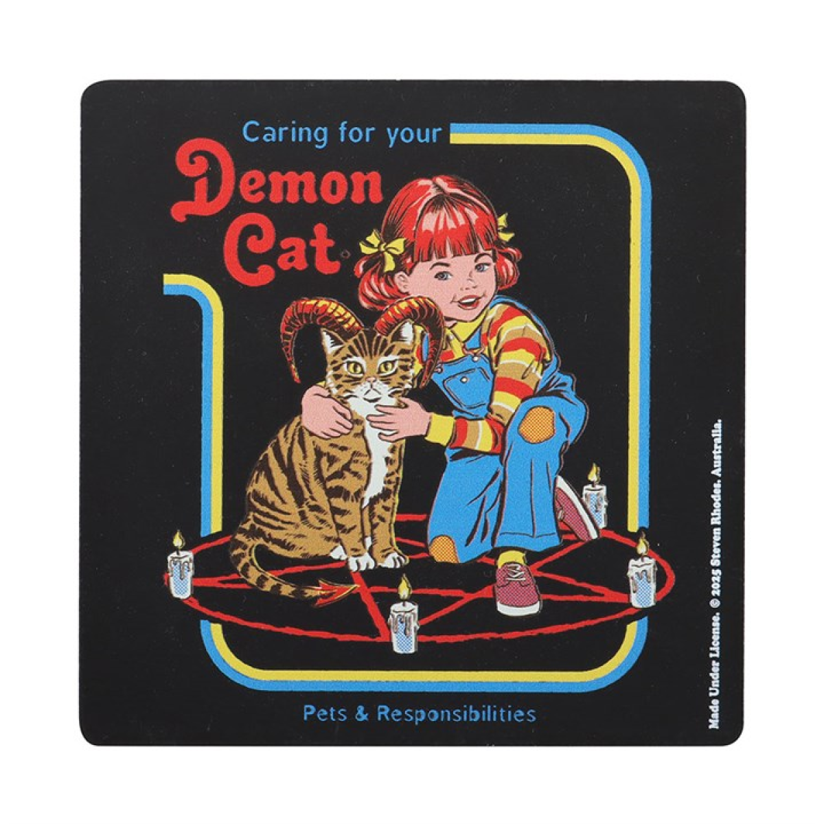 'Demon Cat' Coaster by Steven Rhodes