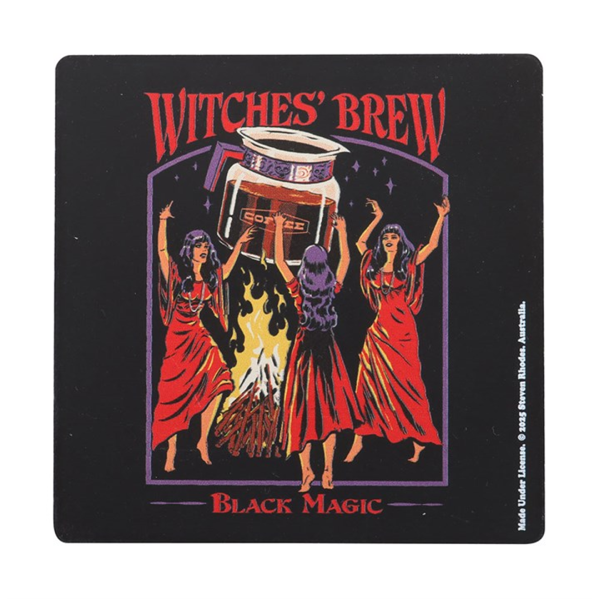'Witches' Brew' Coaster by Steven Rhodes