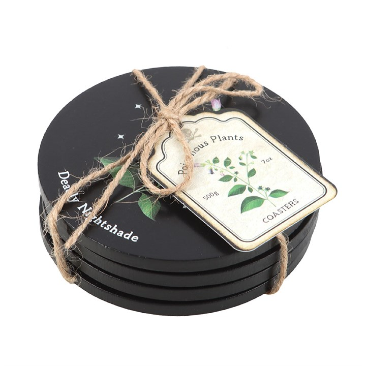 'Poisonous Plants' Coaster ~ Set of 4