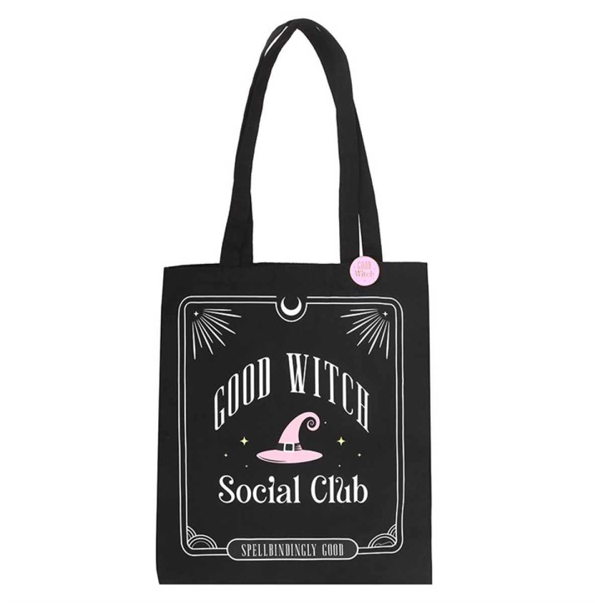 'Good Witch Social Club' Tote Bag ~ with Pin Badge