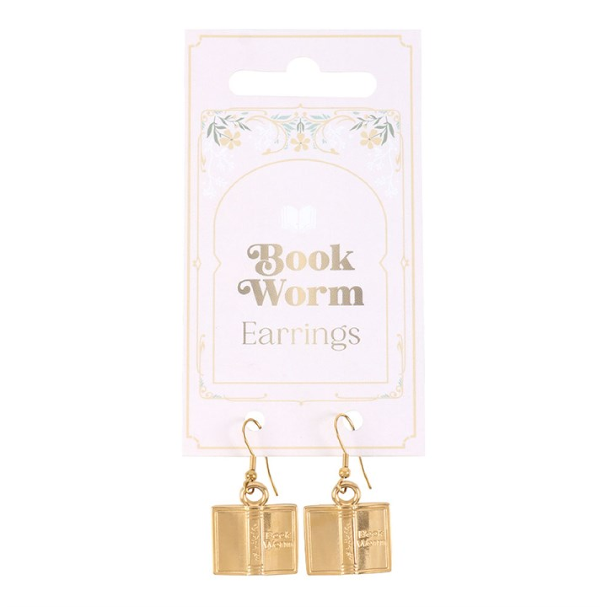 'Book Worm' Dangly Earrings