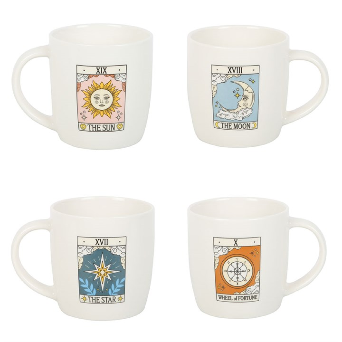 'Vintage Tarot' Mugs ~ Set of 4