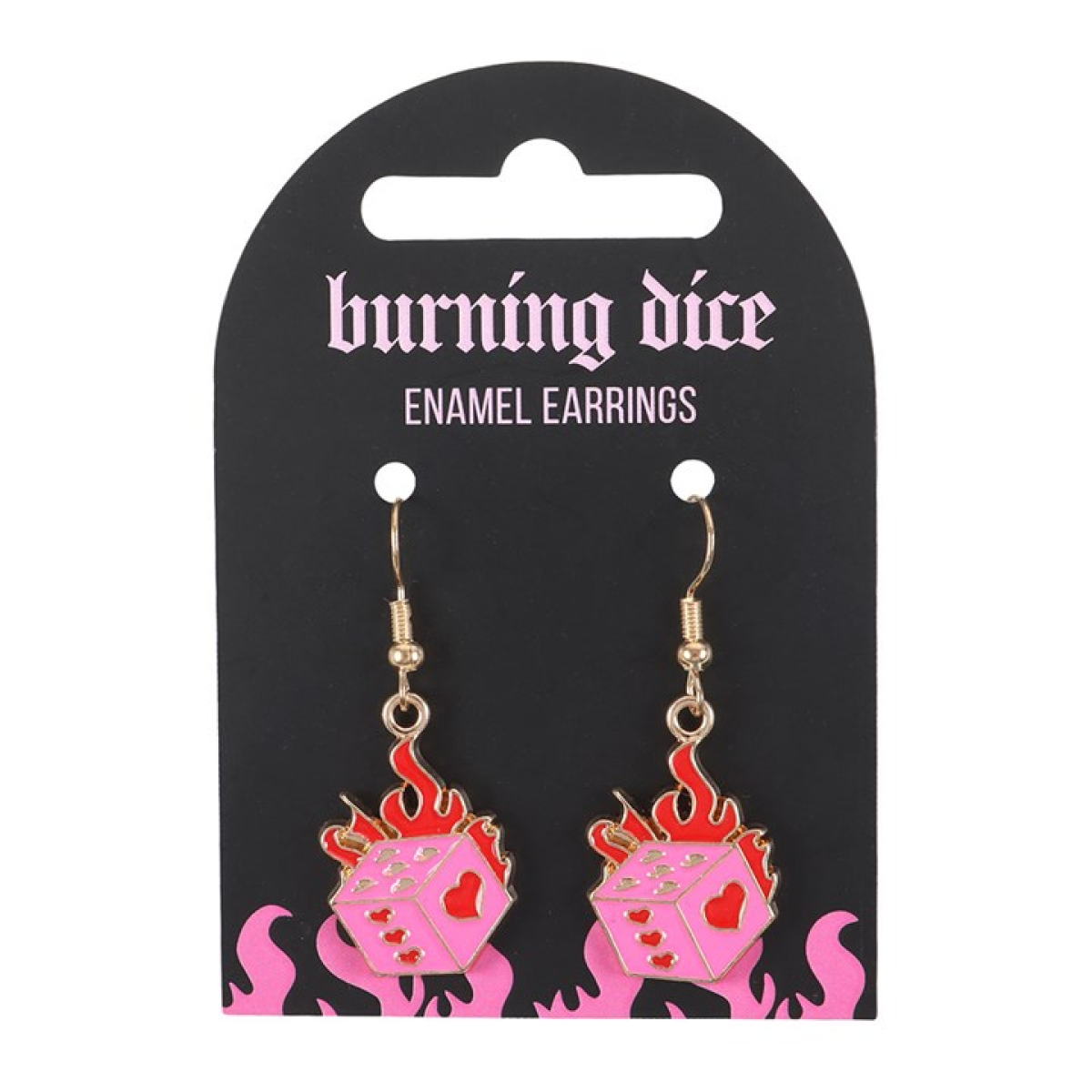 'Burning Dice' Earrings