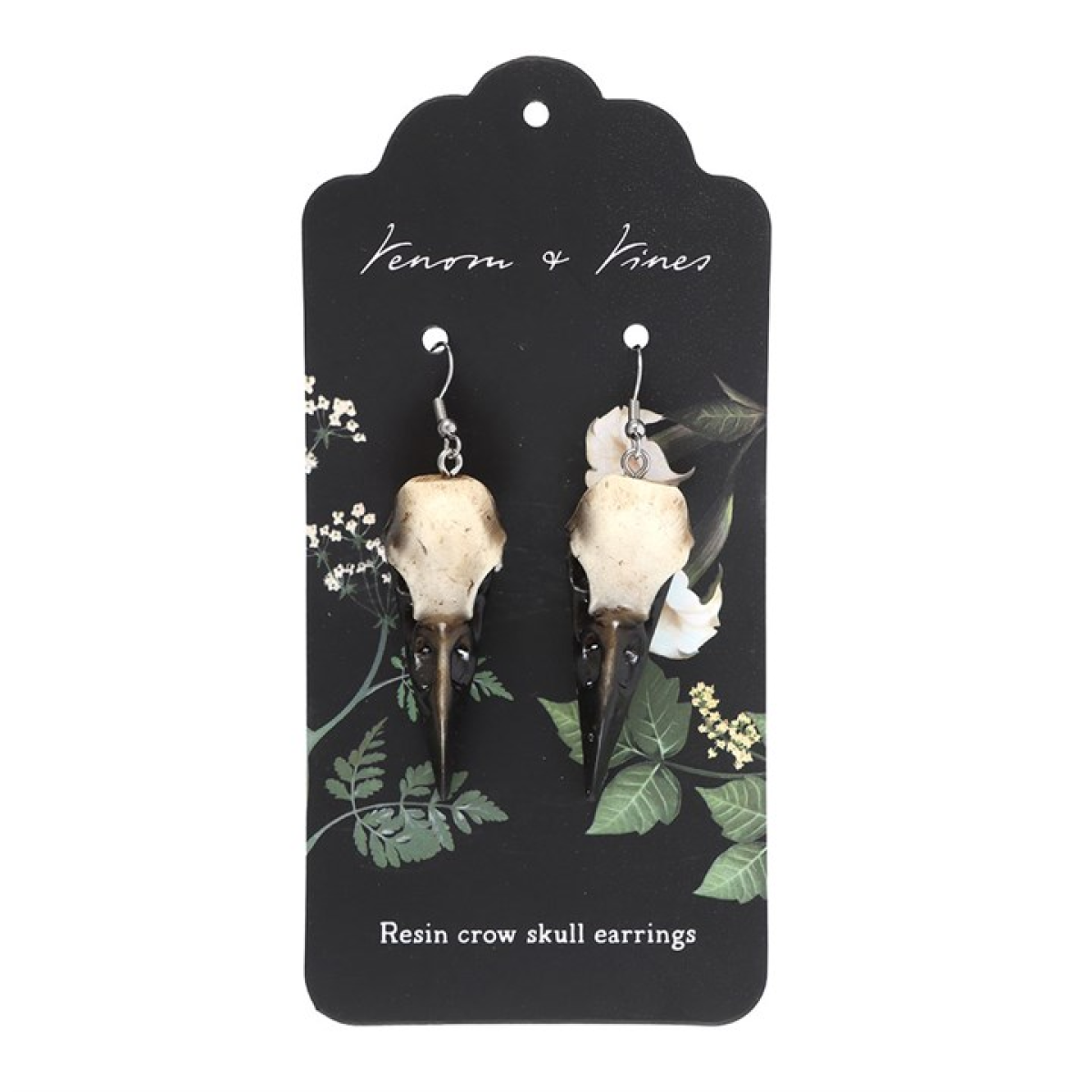 Crow Skull Earrings