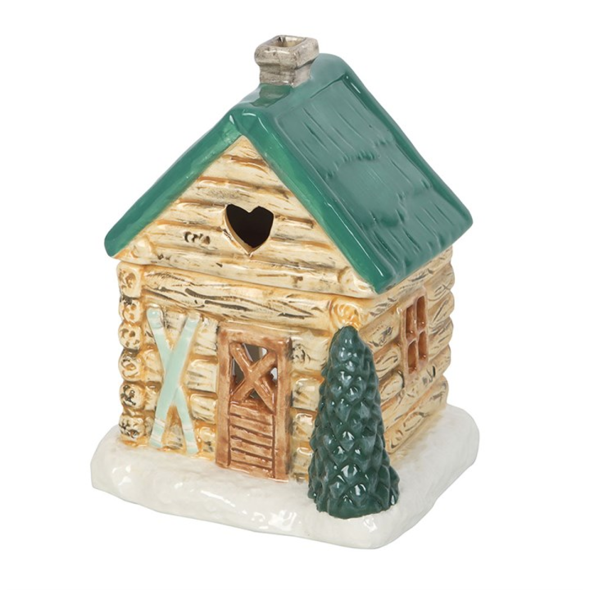 Ski Chalet Ceramic Wax Melter I Oil Burner