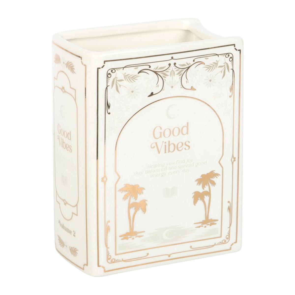 'Good Vibes' Book Vase