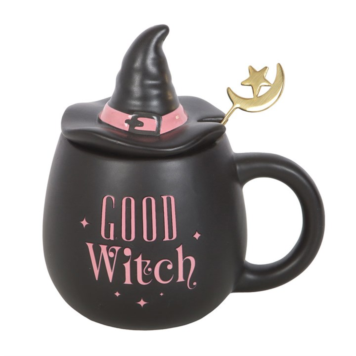 Wicked-Inspired 'Good Witch' Lidded Mug with Spoon