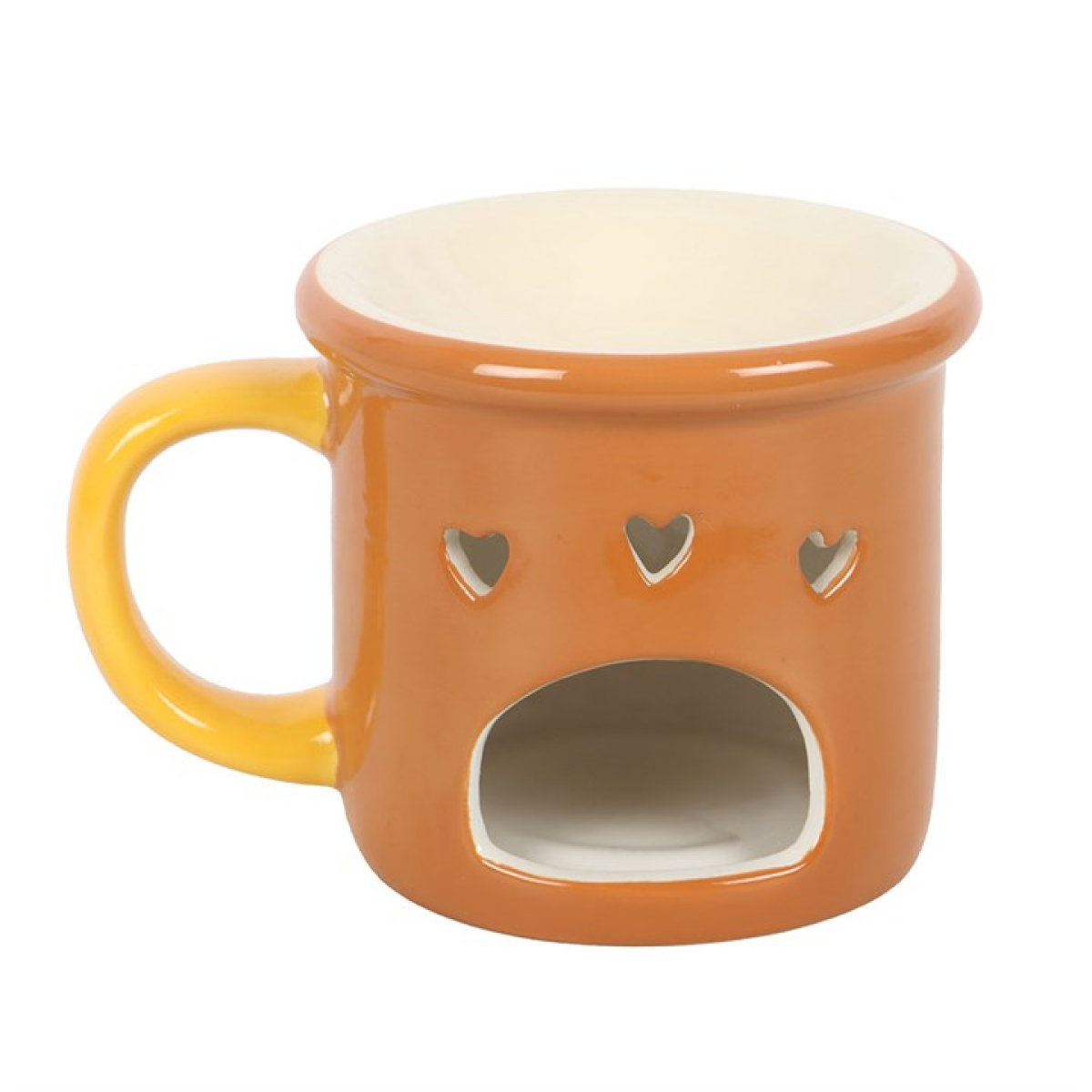 Pumpkin spice and everything nice ceramic mug shaped wax melter and oil burner. 