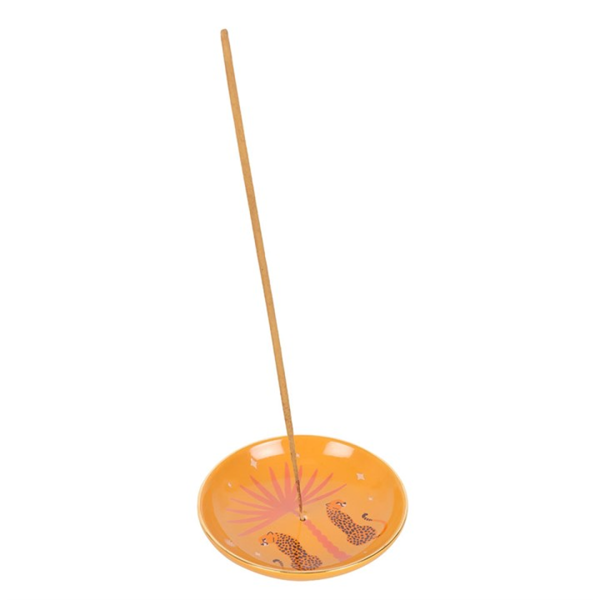 'Leopard Palm' Incense Dish for Sticks + Cones