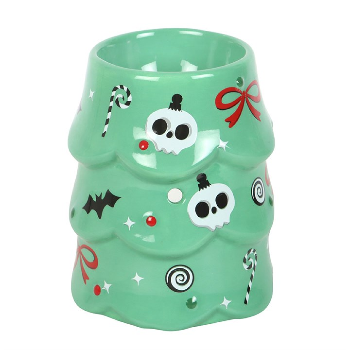 Frighteningly Festive Christmas Tree Ceramic Wax Melter I Oil Burner