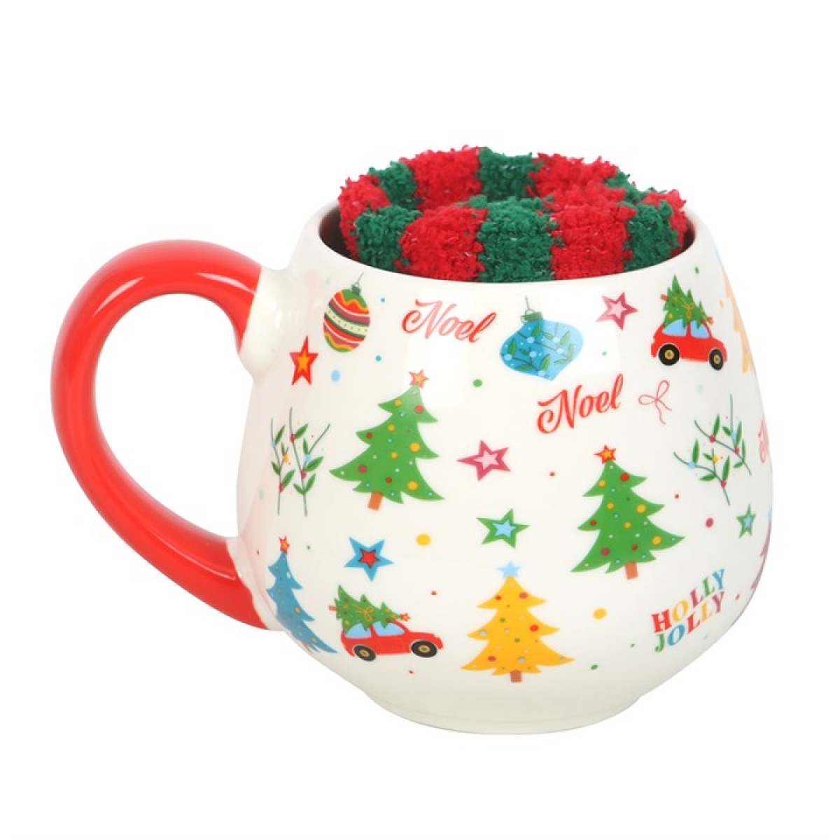 'Nostalgic Christmas' Mug and Socks Set