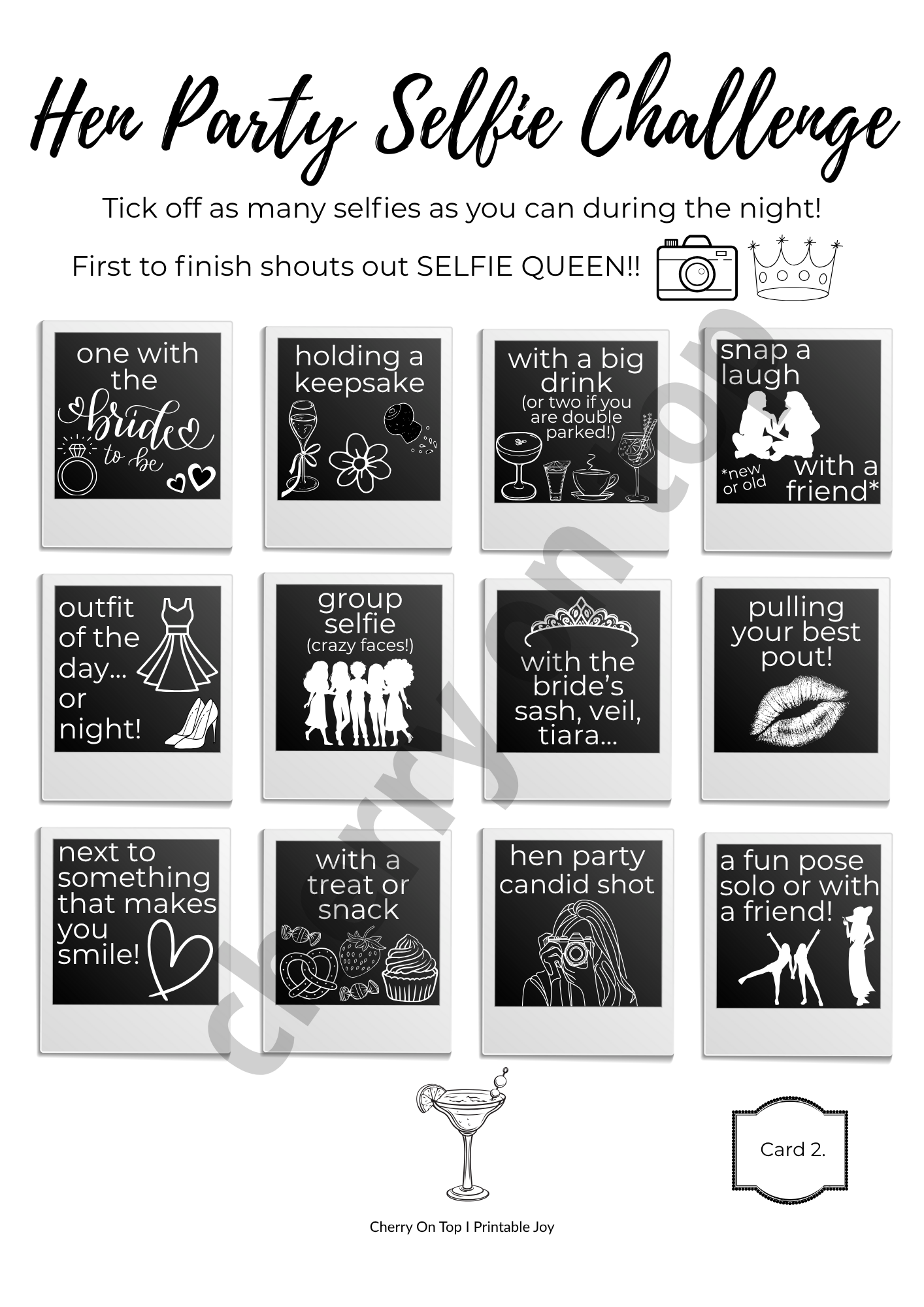 Hen Party Bundle I CHEEKY Edition I 5 Classic Games I Instant Download