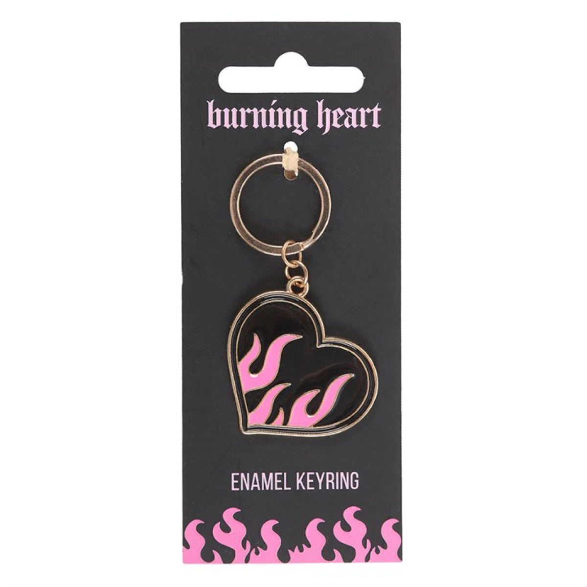 'Burning Heart' Keyring