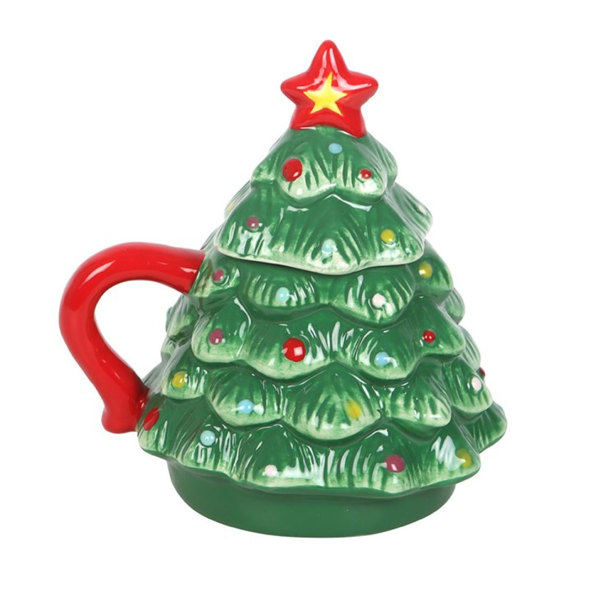 'Nostalgic Christmas' Tree-Shaped Mug