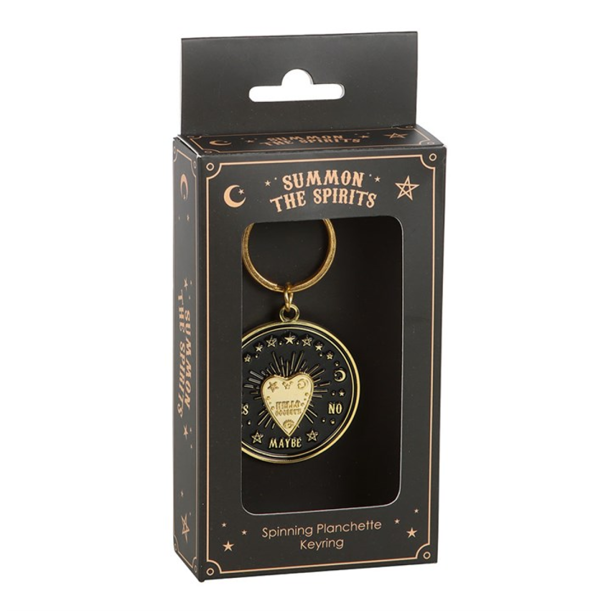 Spinning 'Summon the Spirits' Planchette Keyring