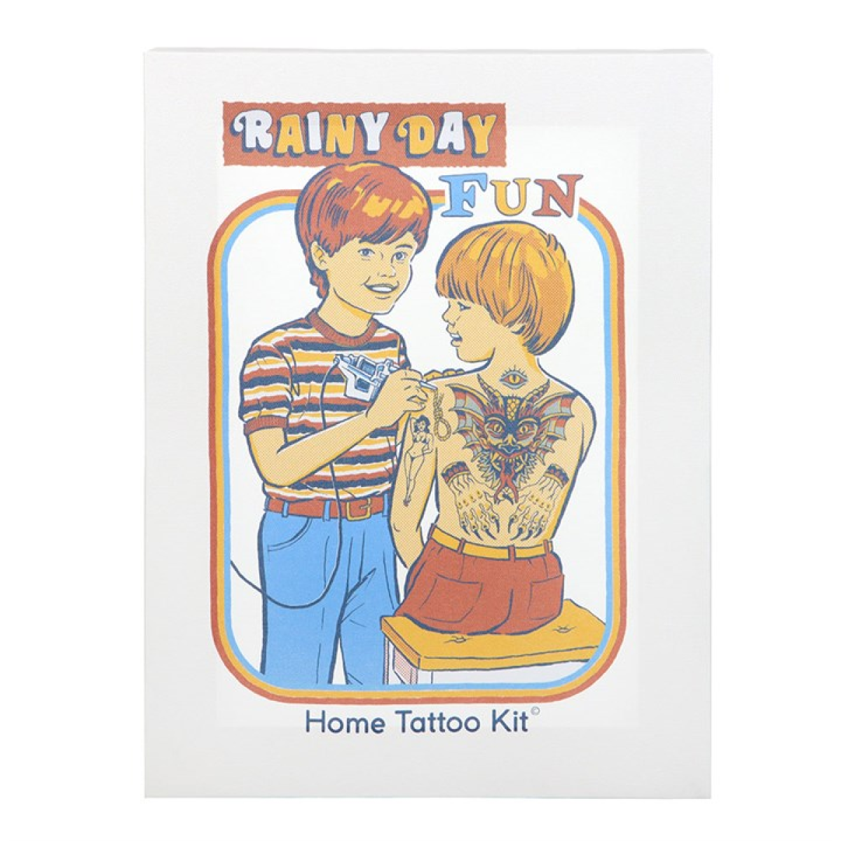 'Rainy Day Fun' Canvas Plaque ~ Steven Rhodes