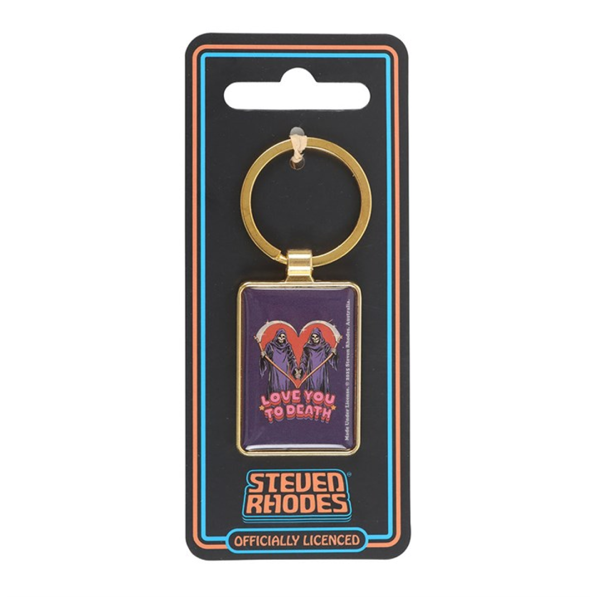 'Love You To Death' Keyring ~ Steven Rhodes