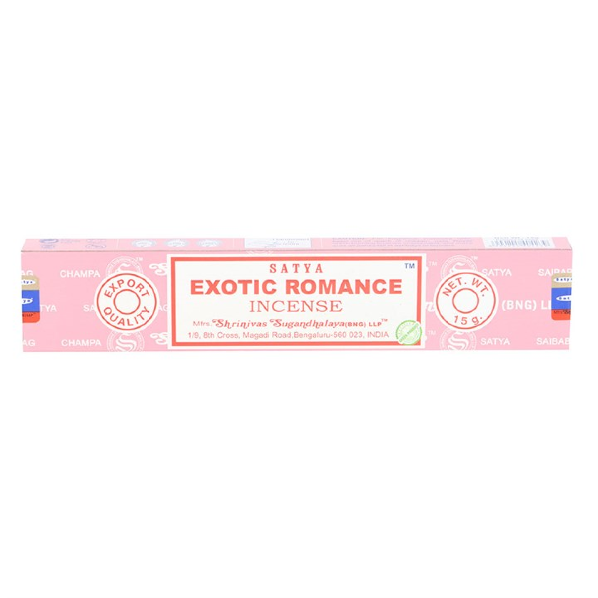 Satya Exotic Romance Incense Sticks ~ 12 Packs