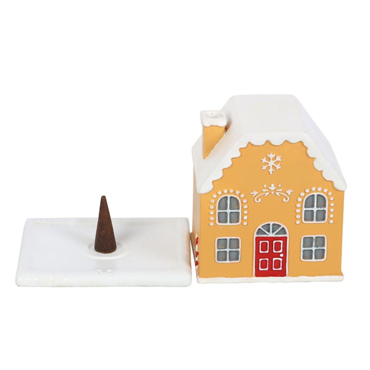 'Candy Cane' Gingerbread House Incense Cone Burner