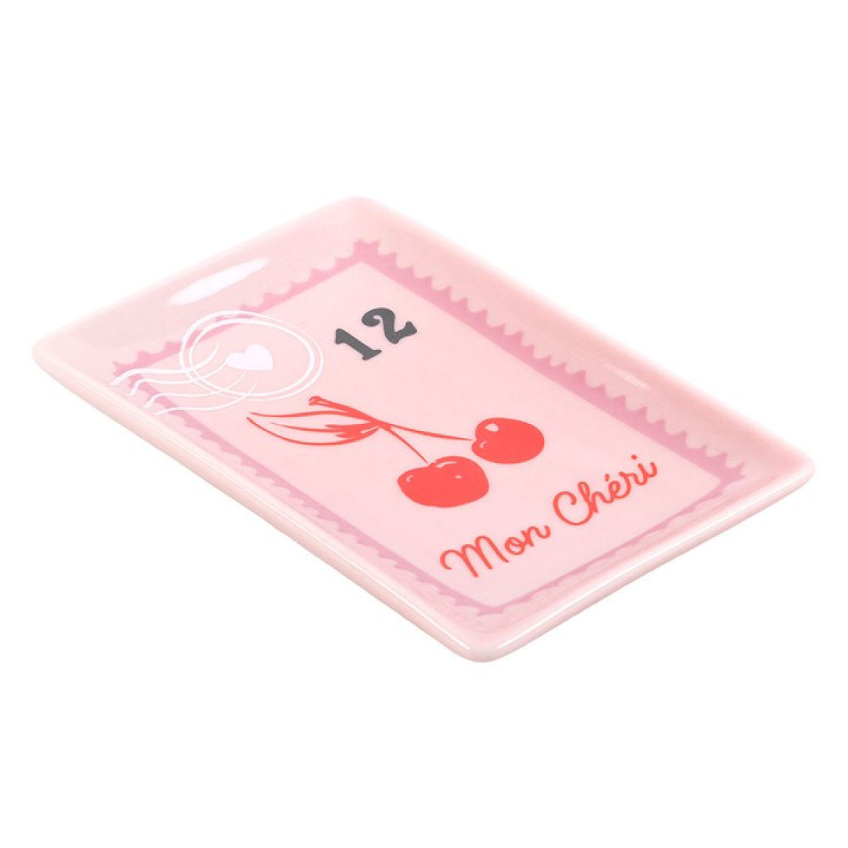 'Cherry Postage Stamp' Trinket Dish