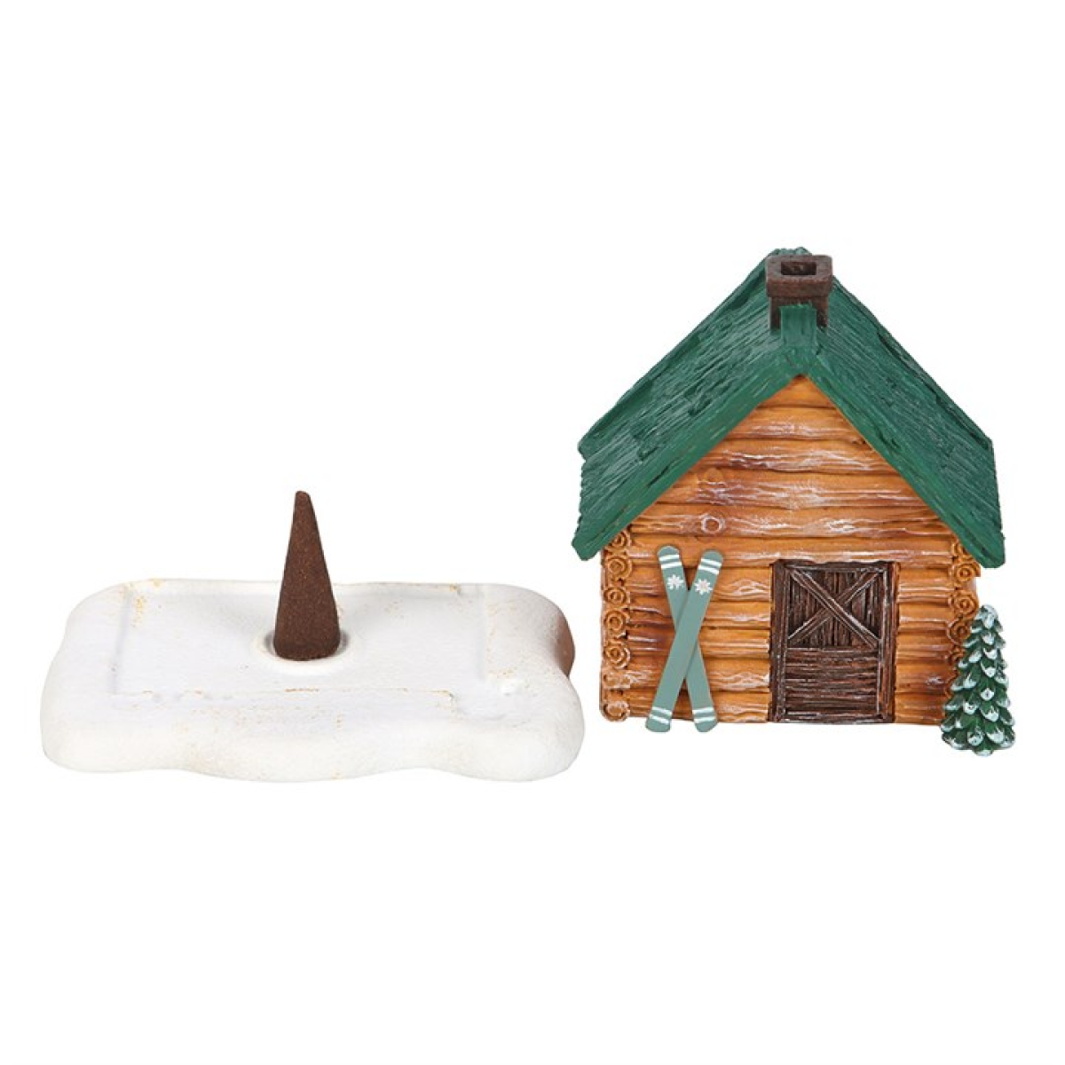 Ski Chalet Incense Cone Burner