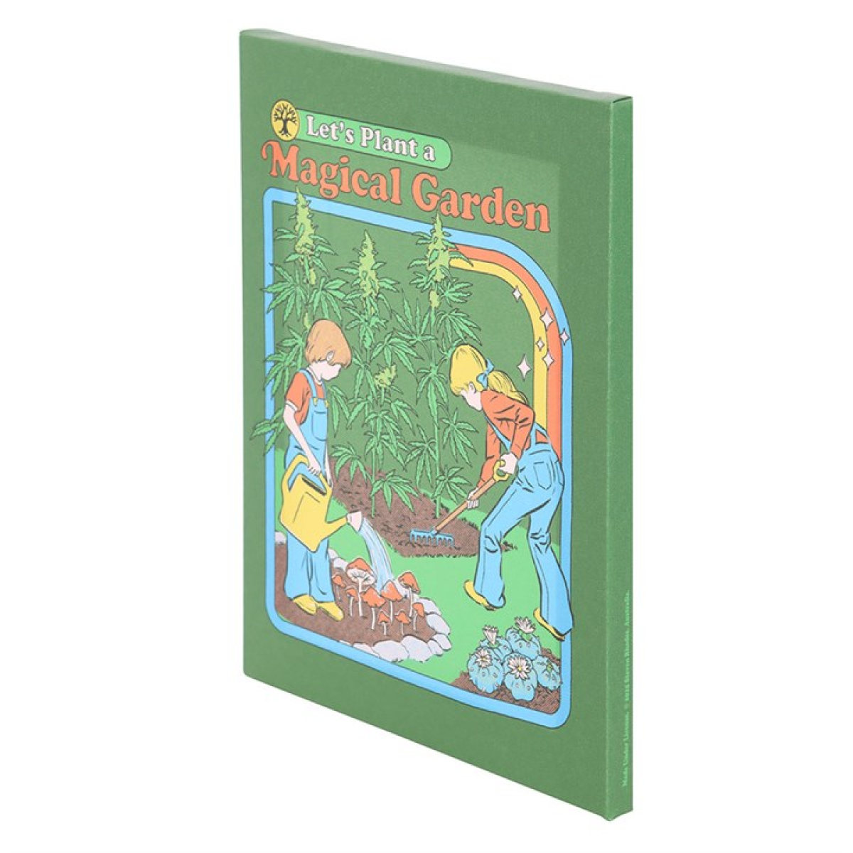 'Let's Plant a Magical Garden' Canvas Plaque ~ Steven Rhodes