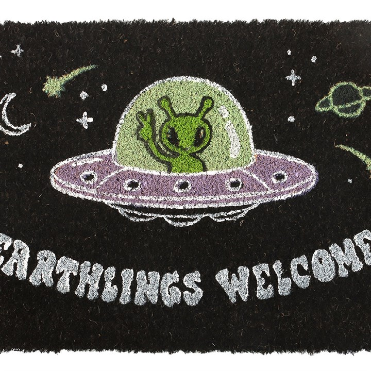 'Earthlings Welcome' Doormat